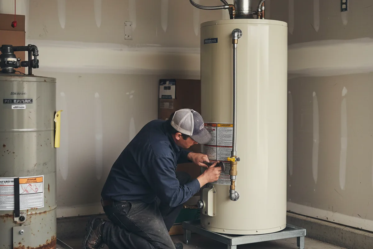 Water heater and shutoff valve replacement in Nooksack