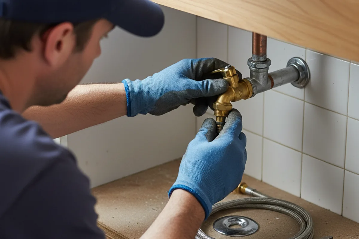 Shutoff valve and fitting work during Faucet and Fixture Repair in Nooksack